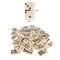 WE Games Double 9 Dominoes in Wooden Treasure Box, Ivory Color